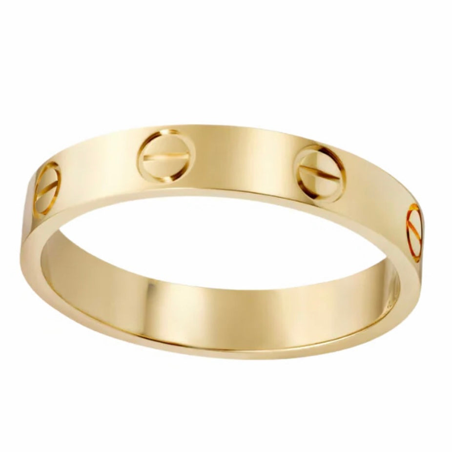 THIN BAND LOVE RING