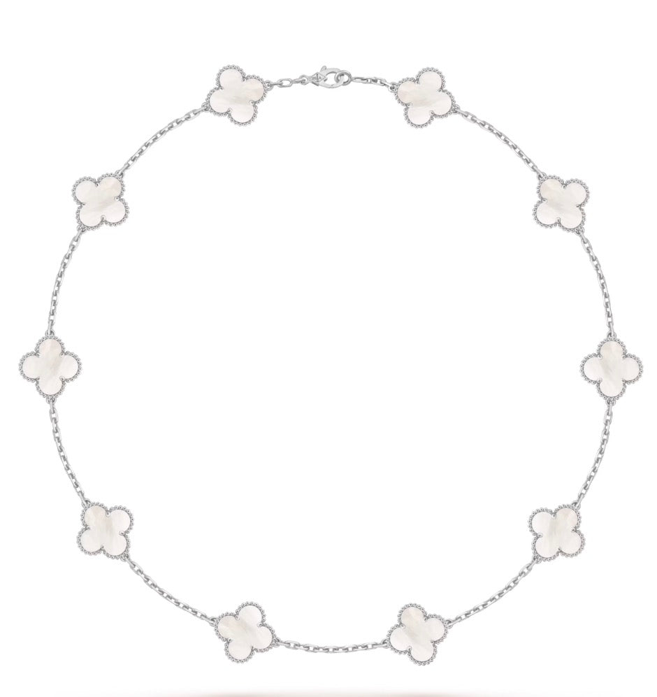 SILVER CLOVER CHOCKER