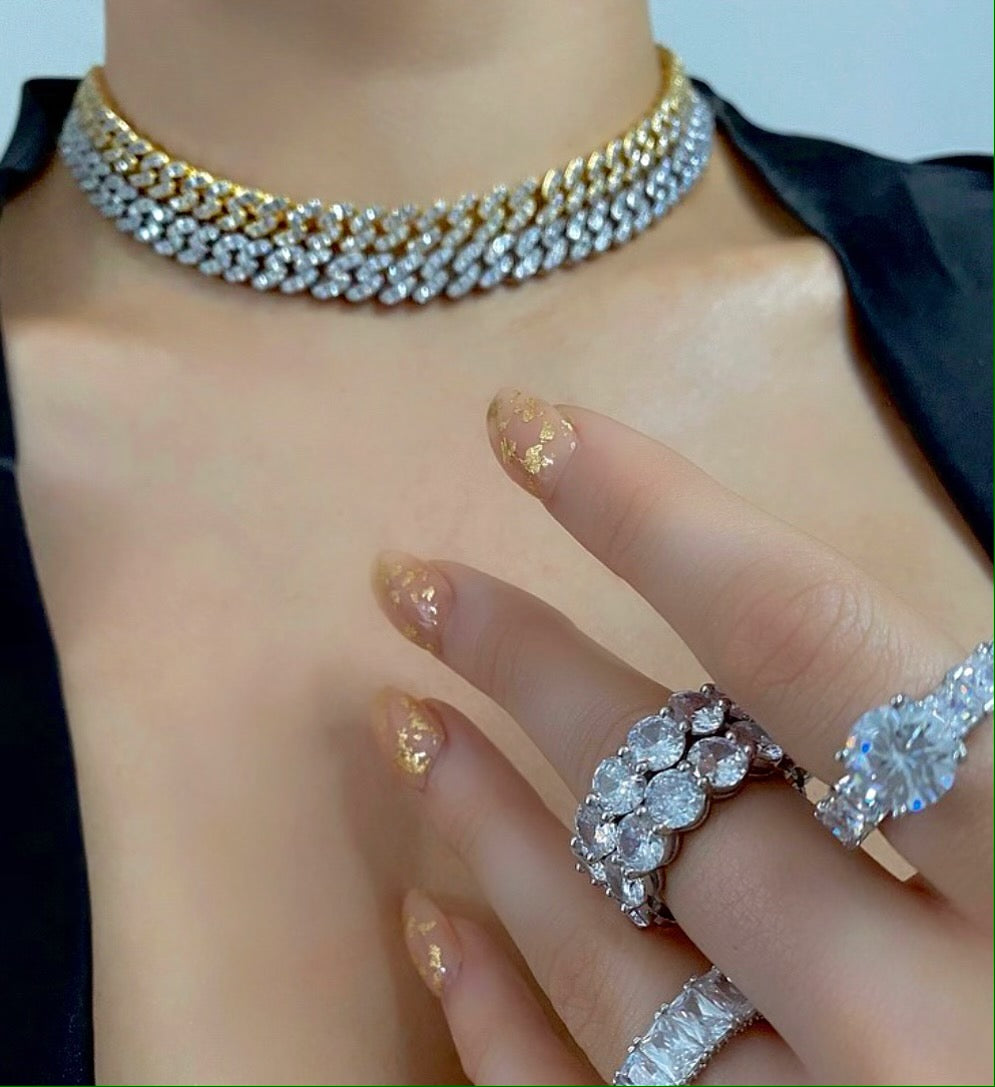 THIN CUBAN LINK CHOKERS - FromBarbs Collections