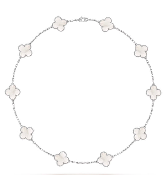 SILVER CLOVER CHOCKER