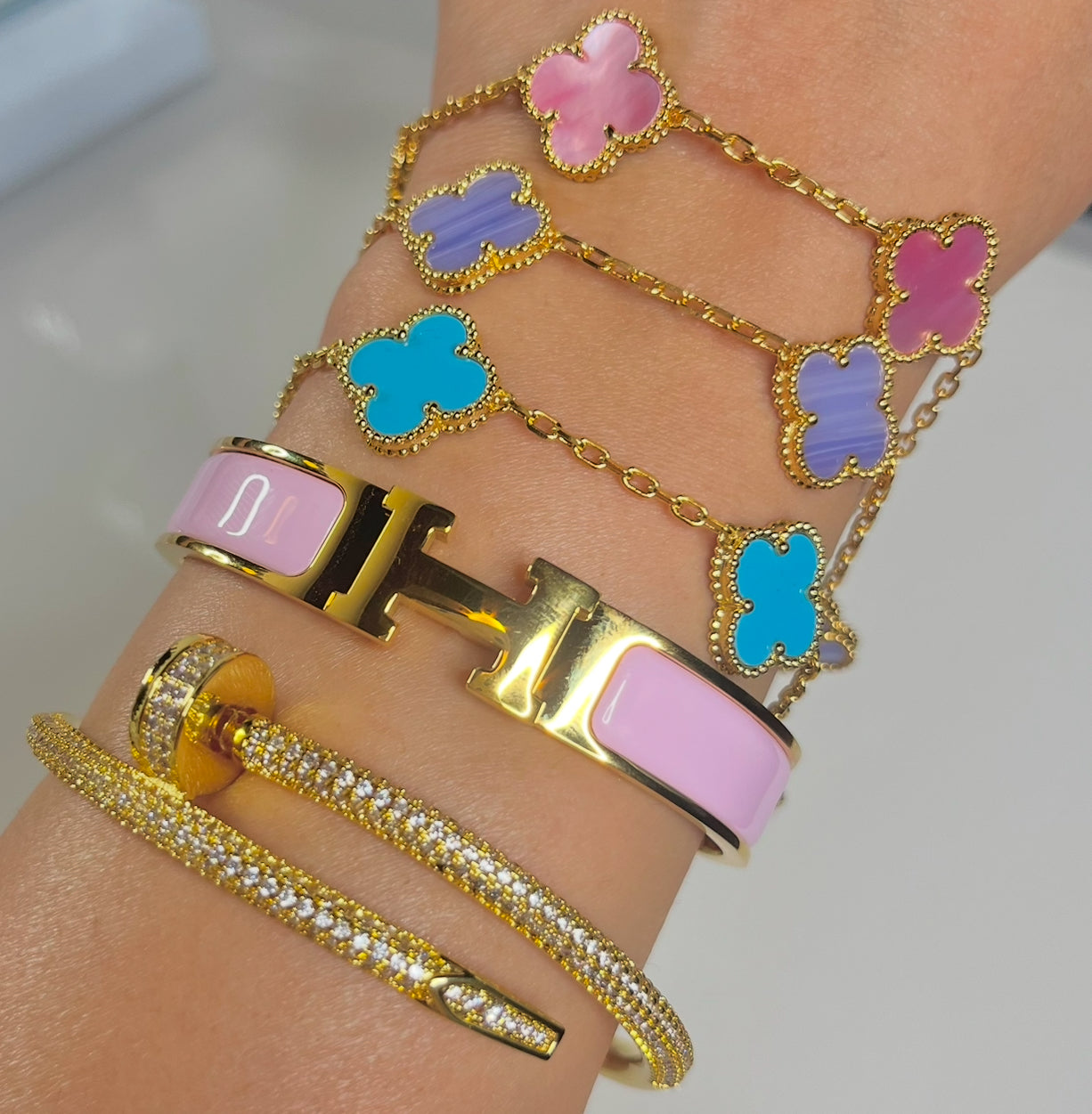 CLICK H MULTI COLOR BRACELETS