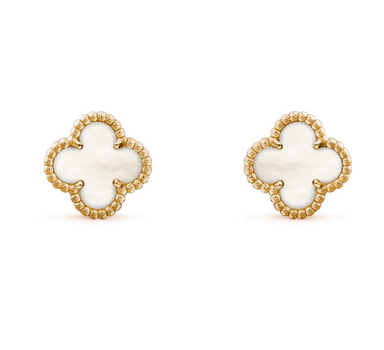 PEARLY- CLOVER EAR STUD
