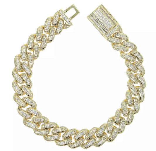 BAGUETTE CUBAN LINK ANKLET - FromBarbs Collections